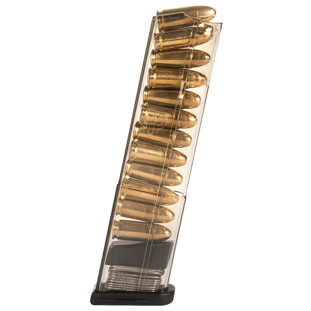Магазин ETS для Glock 43. Місткість - 12 патронів. Прозорий