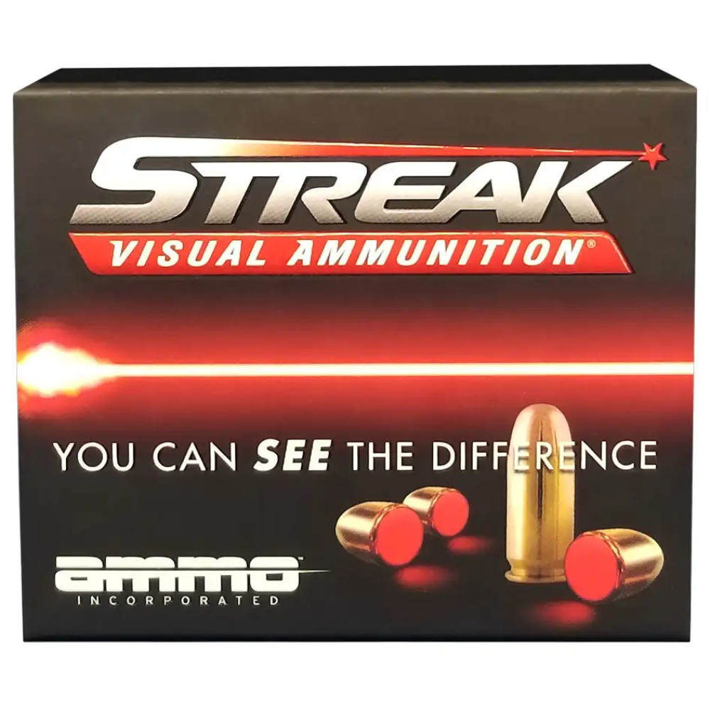 Патрон Ammo Inc Streak кал. 9мм (9х19) куля TMC 115 гран (7,45 г). Червоний