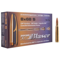 Патрон Blaser кал. 8х68 S куля CDP маса 12,7 г/ 196 гран