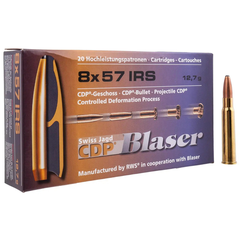 Патрон Blaser кал. 8x57 JRS куля CDP маса 12,7 г/ 196 гран