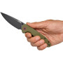 Ніж CJRB Feldspar Black Blade Green