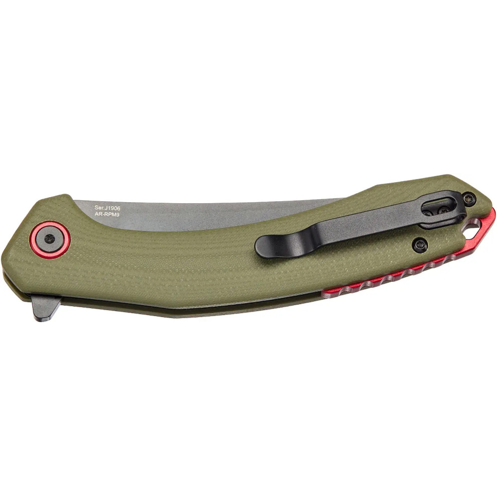 Ніж CJRB Gobi Black Blade Green