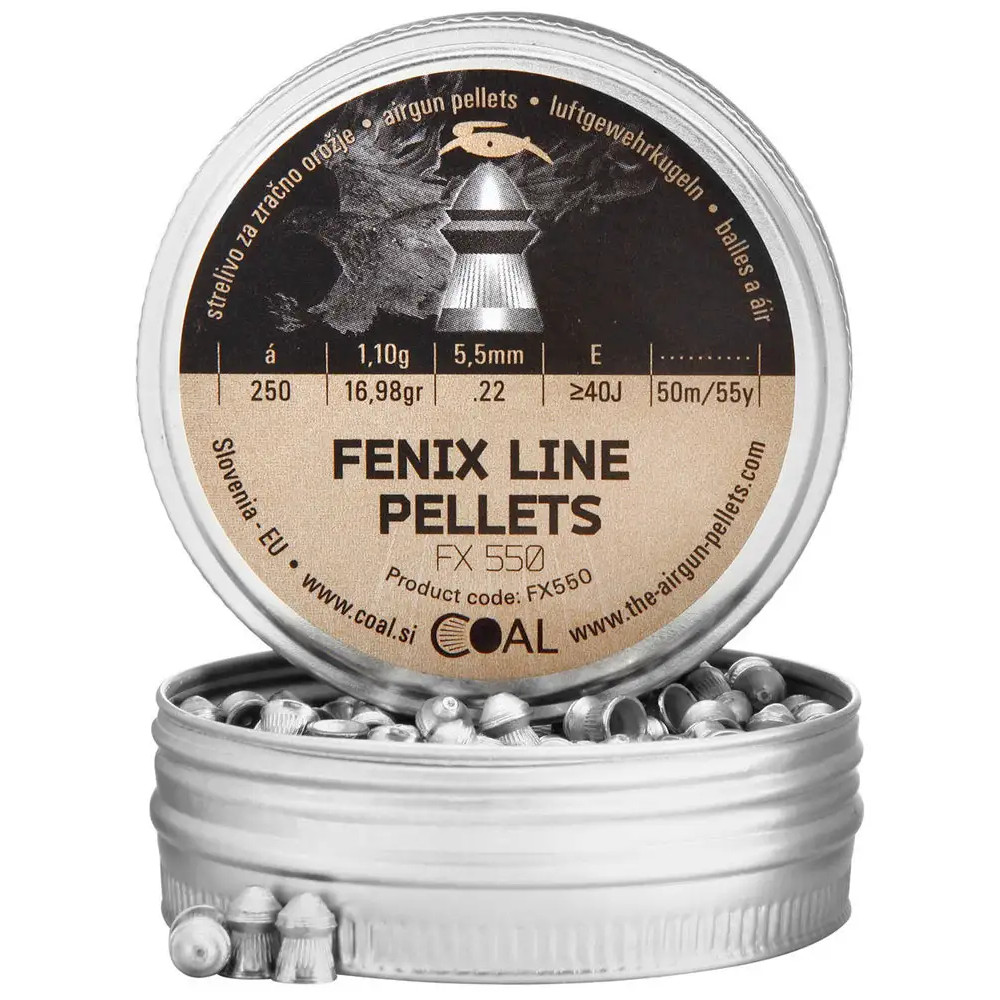 Кулі пневматичні Coal Fenix Line кал. 5.5 мм 1.1 г 250 шт/уп