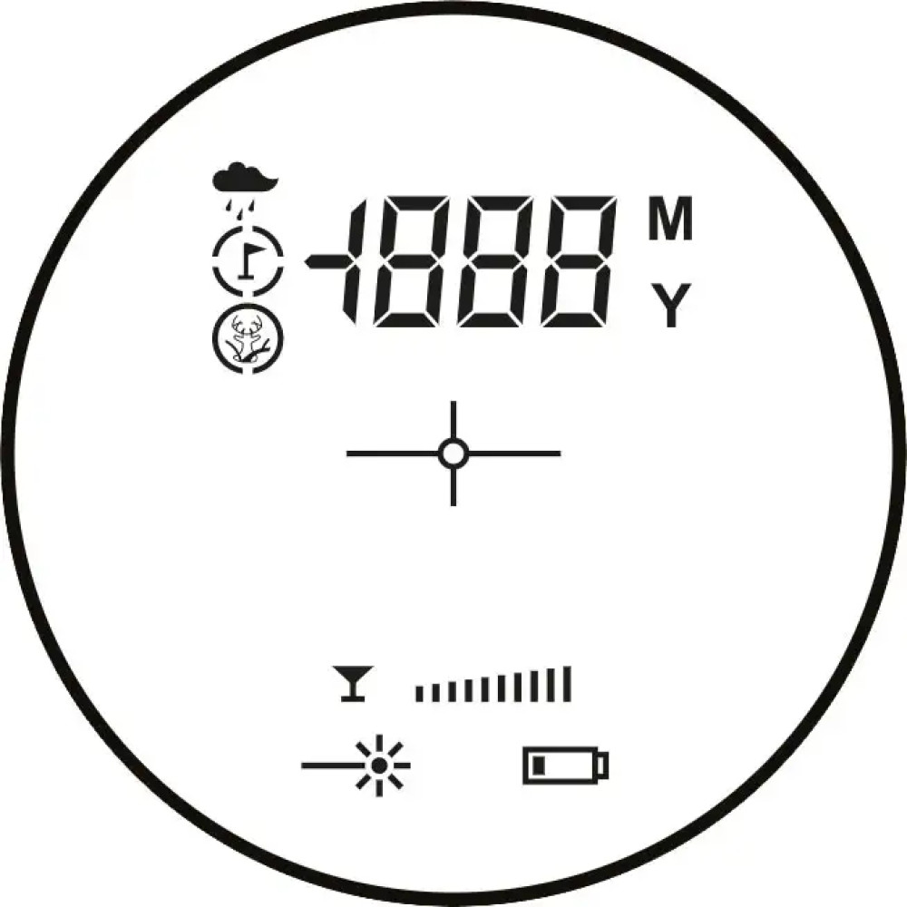 Далекомір лазерний Hawke LRF LCD 6x25 800м