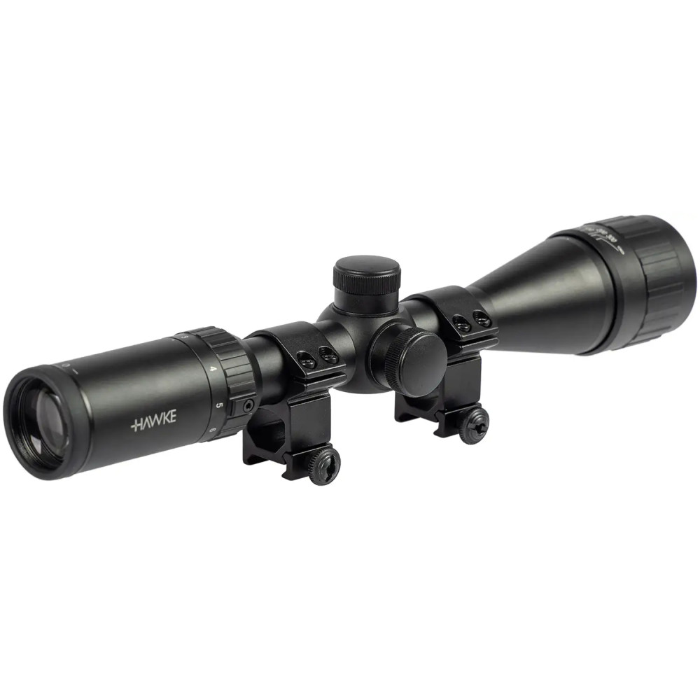Приціл оптичний Hawke Fast Mount 3-9x40 AO сітка Mil Dot. Кільця на Weaver
