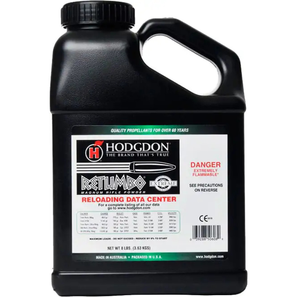 Порох Hodgdon Retumbo. Вес 3.63 кг (Товар можно купить и оплатить только в магазине на ул. Бориспольской 26Б, Киев)