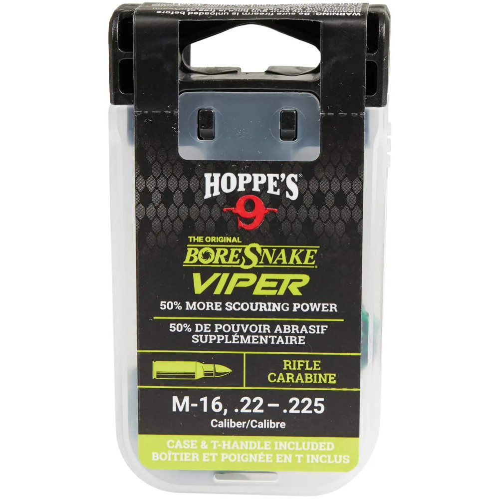 Протяжка Hoppe`s Bore Snake Viper для кал.22-.223 c бронзовыми ершами