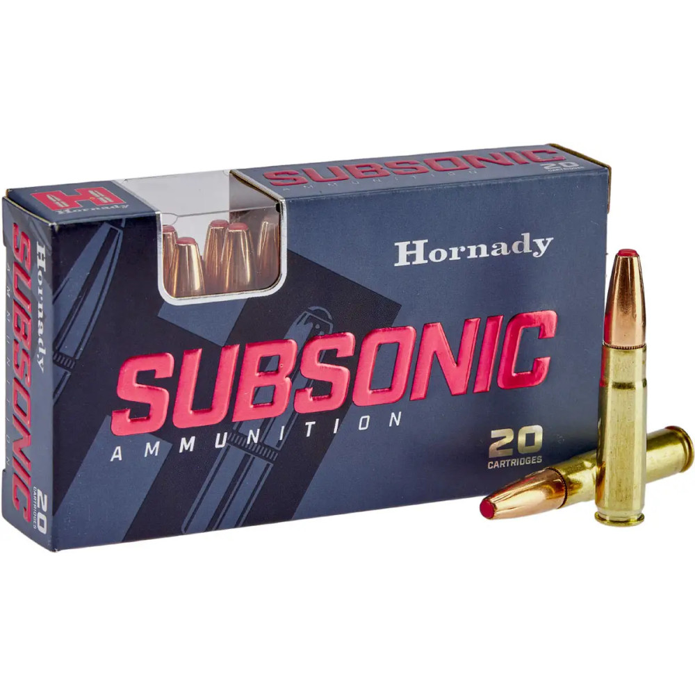 Патрон Hornady Subsonic кал. 300 Whisper/Blackout пуля Sub-X масса 190 гр (12.3 г) дозвук
