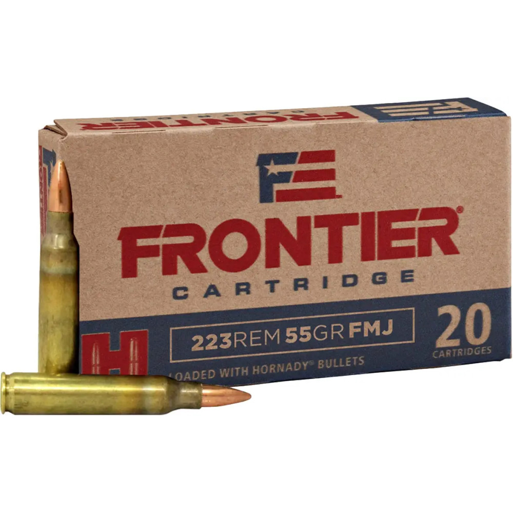 Патрон Hornady Frontier кал. 223 Rem куля FMJ маса 55 гр (3,6 г)