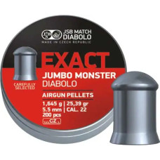 Пули пневматические JSB Diabolo Exact Jumbo Monster. Кал. 5.52 мм. Вес - 1.64 г. 200 шт/уп