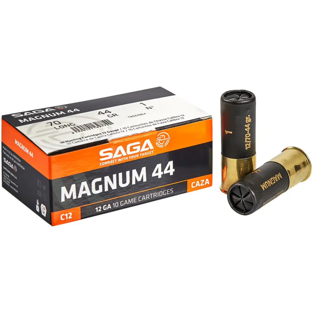 Патрон RIO MAGNUM 44 кал. 12/70 дробь №1 (4.00 мм) навеска 44 г