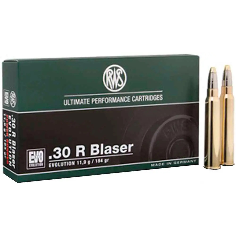 Патрон RWS кал. 30 Blaser R куля EVO маса 11,9 г