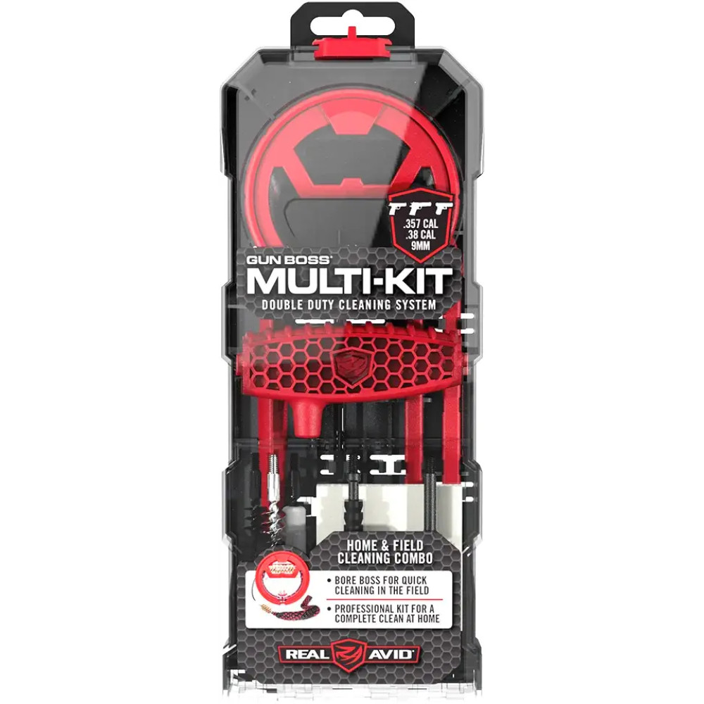 Набір для чистки Real Avid Gun Boss Multi-Kit -.357CAL/.38CAL/9 мм
