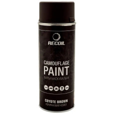 Фарба маскувальна аерозольна RecOil. Колір - коричневий койот. Об’єм - 400 мл