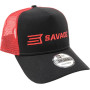 Кепка Savage Trucker hat W/RED Savage logo Красный/черный