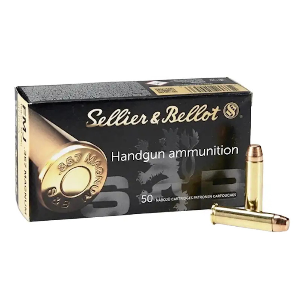 Патрон Sellier & Bellot кал. 357 Magnum куля FMJ маса 10,25 г/158 гр