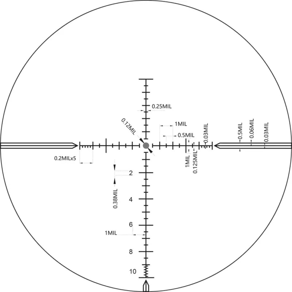 Приціл оптичний XD Precision Black-LR F1 4-24x50 сітка MPX1